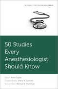 Cover for 50 Studies Every Anesthesiologist Should Know