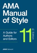 Cover for AMA Manual of Style - 9780190246556
