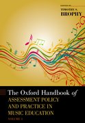 Cover for The Oxford Handbook of Assessment Policy and Practice in Music Education, Volume 1