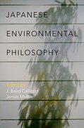 Cover for Japanese Environmental Philosophy