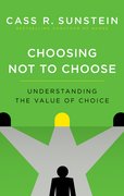 Cover for Choosing Not to Choose - 9780190457297