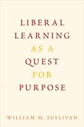 Cover for Liberal Learning as a Quest for Purpose