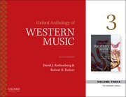 Cover for Oxford Anthology of Western Music