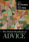 Cover for The Oxford Handbook of Advice