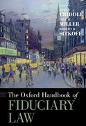 Cover for The Oxford Handbook of Fiduciary Law