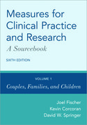 Cover for Measures for Clinical Practice and Research: A Sourcebook