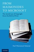 Cover for From Maimonides to Microsoft - 9780190868772