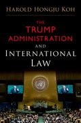 Cover for The Trump Administration and International Law