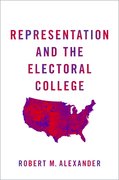 Cover for Representation and the Electoral College - 9780190939434