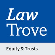 Cover for Law Trove: Equity & Trusts 2022