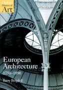 Cover for European Architecture 1750-1890