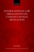 Cover for International Law Obligations on Climate Change Mitigation