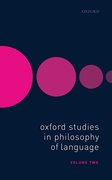 Cover for Oxford Studies in Philosophy of Language Volume 2