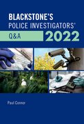 Cover for Blackstone's Police Investigators' Q&A 2022 - 9780192847614