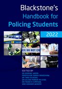 Cover for Blackstone's Handbook for Policing Students 2022 - 9780192848079