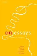 Cover for On Essays - 9780192848611