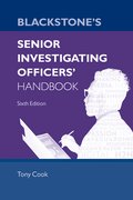 Cover for Blackstone's Senior Investigating Officers' Handbook - 9780192855985