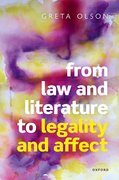 Cover for From Law and Literature to Legality and Affect