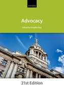 Cover for Advocacy