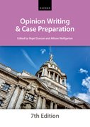 Cover for Opinion Writing and Case Preparation