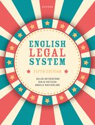 Cover for English Legal System