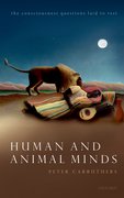 Cover for Human and Animal Minds - 9780192859327