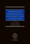 Cover for Yearbook on International Investment Law & Policy 2020