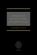 Cover for Principles of Statutory Interpretation