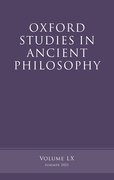 Cover for Oxford Studies in Ancient Philosophy, Volume 60 - 9780192864895