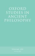 Cover for Oxford Studies in Ancient Philosophy, Volume 61 - 9780192864956