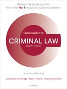 Cover for Criminal Law Concentrate