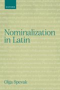 Cover for Nominalization in Latin - 9780192866011
