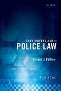 Cover for Card and English on Police Law - 9780192866165