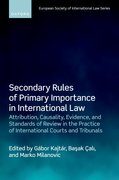 Cover for Secondary Rules of Primary Importance in International Law