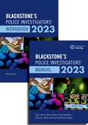 Cover for Blackstone's Police Investigators Manual and Workbook 2023 - 9780192869470
