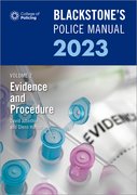 Cover for Blackstone's Police Manuals Volume 2: Evidence and Procedure 2023 - 9780192869814