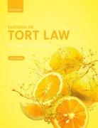 Cover for Casebook on Tort Law