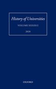 Cover for History of Universities Volume XXXIII/2