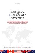 Cover for Intelligence as Democratic Statecraft - 9780192893949