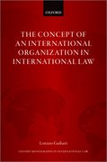 Cover for The Concept of an International Organization in International Law