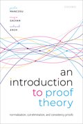 Cover for An Introduction to Proof Theory