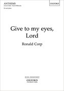 Cover for Give to my eyes, Lord