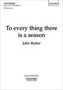Cover for To every thing there is a season