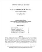 Cover for English Church Music, Volume 1: Anthems and Motets