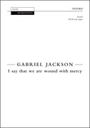 Cover for I say that we are wound with mercy