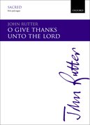 Cover for O give thanks unto the Lord