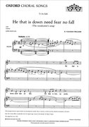 Cover for He that is down need fear no fall