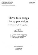 Cover for Three folk-songs for upper voices from The Sprig of Thyme