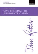 Cover for Give the king thy judgments, O God