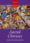 Cover for Sacred Choruses - 9780193518827